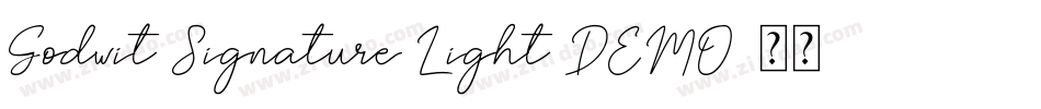 Godwit Signature Light DEMO字体转换